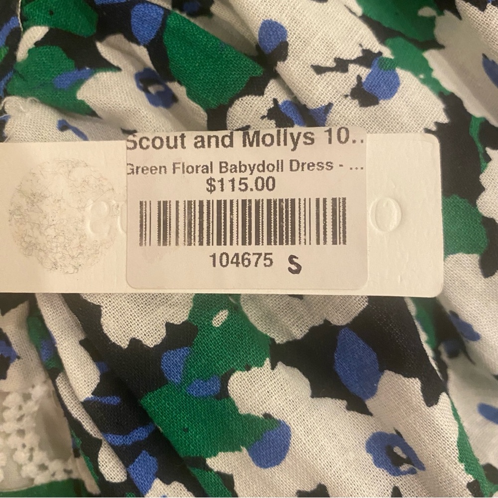 “”OLIVACEOUS”” Bloom Again flowered summer dress Size Small with NEW TAGS 🏷 - Picture 4 of 6